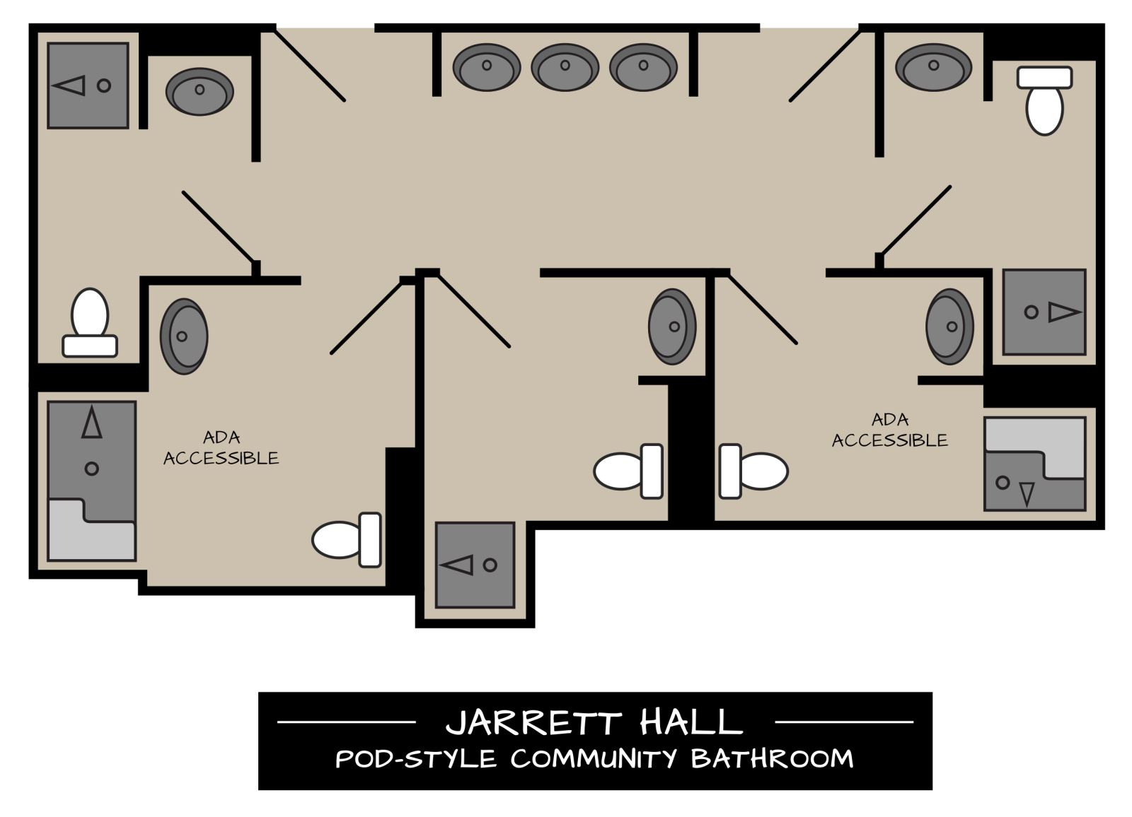 Jarrett Pod-Style Bathrooms